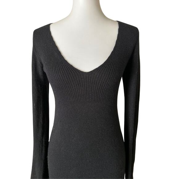Vintage Y2K Diab’less Paris Black Knit Sweater Dress – French Archive Label, T2 - Picture 2 of 9